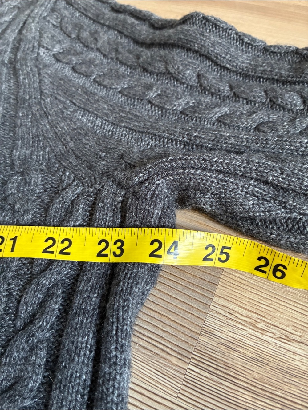 J. Crew Supersoft lambswool-blend cable-knit turtleneck sweater Gray Men’s L - Picture 5 of 9
